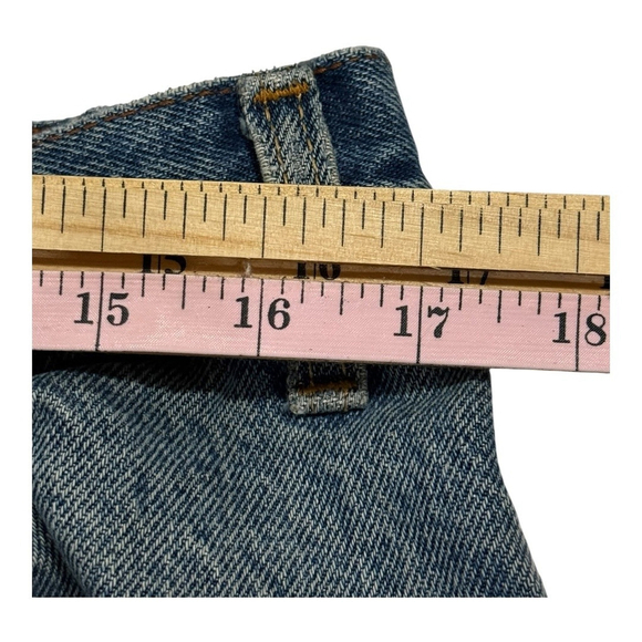 Signature Levi Strauss Jeans Mens 36x30 Regular Fit Distressed Denim Workwear - Picture 3 of 12